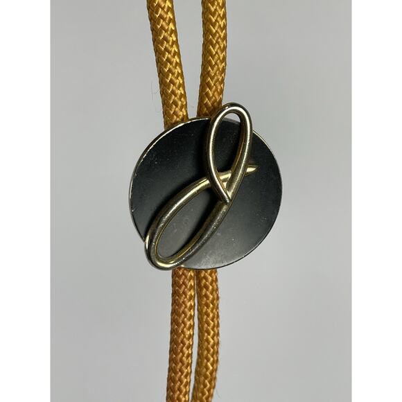 bolo tie Swank Western Accessories Initial J - Picture 1 of 5